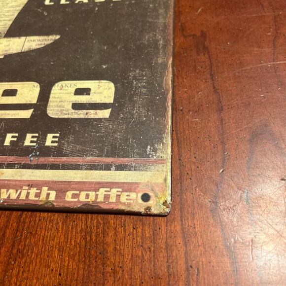 Sign Tin/Metal Paris Classic Queen of Coffee 13.5" x 10.25" - Picture 3 of 12